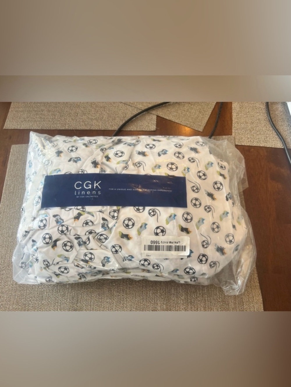 NWT CKG Linens Soccer sheet set